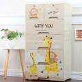 Colorful Plastic Drawer Cabinet for Bedroom